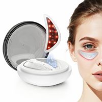 Eye Pods Patchs de luminothérapie rouge, masseur portable pour les poches sous les yeux, réduit les cernes et les poches sous les yeux, Eye Pods pour le contour des yeux