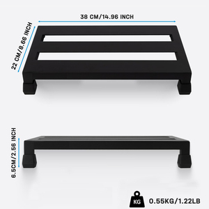 Pédalier de guitare 15'' x 8,6'' x 2,36'', en alliage d'aluminium léger de qualité, avec sac de transport, attaches pour câbles et boucles auto-agrippantes - Product Image 5