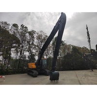 China 24,5 T Excavadora sobre orugas Tier 3 Motor con brazo de alcance largo de 15m 245vs 245LR HX245