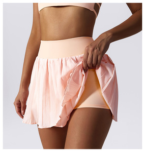 Rok celana pendek olahraga berkendara luar ruangan kustom rok tenis berlipat cepat kering bersirkulasi pinggang tinggi - Product Image 4
