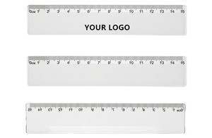 ไม้บรรทัดพลาสติกใสขนาด 6 นิ้ว สำหรับโรงเรียน ไม่แตกหัก สำหรับเด็ก - Product Image 2