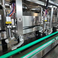 Machine de remplissage entièrement automatique à 4 têtes avec suivi servo, haute vitesse et haute précision pour liquides visqueux, pâtes, huiles et sauces