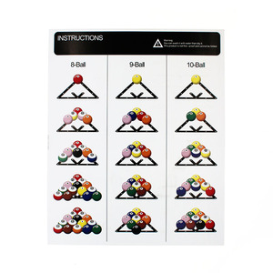 Nouveau Style 6 pièces/sac Magic Billiard Nine Ball Rack Sheet pour Pool Snooker Game - Product Image 6