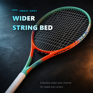 Raquette de tennis professionnelle en fibre de carbone de qualité tournoi, idéale pour les femmes, les étudiantes, les amateurs et les joueurs avancés. - Product Image 2