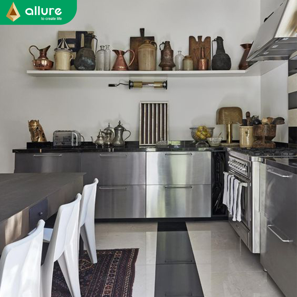 Allure Wall Customization Industrial New Ideas For Pantry Storage Modern Steel Cabinet Kitchen Pull Down Furniture