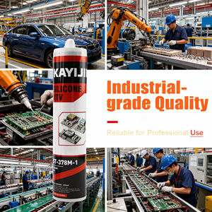 กาวซิลิโคน KAYIJIE St-378m-<span class=keywords><strong>1</strong></span> MS Low VOC 0 สารก่อมลพิษ ไม่มีกลิ่น กันน้ำ ป้องกันเชื้อรา สำหรับยาแนวกระเบื้องปูพื้น ห้องครัว ห้องน้ำ - Product Image 3