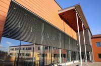 Lames en aluminium durables pour mur-rideau extérieur, façade, ventilation, pare-soleil décoratif, léger, imperméable, résistant à la chaleur