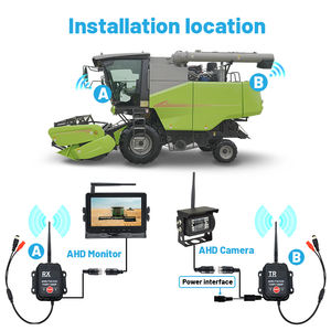 Kotak Pemancar Penerima Nirkabel <span class=keywords><strong>2</strong></span>.4GHz Tahan Air Jangkauan 1KM Kamera Bantuan Mundur Mobil Video AHD 720p 1080p - Product Image 4
