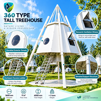 Maison préfabriquée à faible consommation d'énergie, suite de tourisme bien-être, panneau isolant, style lodge forestier, contrôle climatique écoénergétique