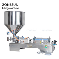 ZONESUN ZS-GT1 1000-5000ML Pneumatique Volumétrique Softdrink Liquide Machine de Remplissage D'huile de Jus D'eau Miel Savon Remplisseur D'approvisionnement