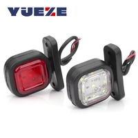 2 feux latéraux LED, feux de signalisation, feux arrière, feux de contour pour camions, SUV, remorques, bus, fourgonnettes, bateaux 12V 24V