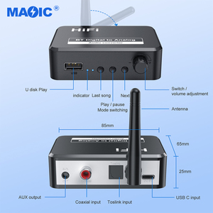 <span class=keywords><strong>Convertidor</strong></span> de Audio Digital a Analógico CE HIFI, BT5.2, Compatible con Disco U, Adaptador de Audio con Cable de Fibra Óptica - Product Image 4