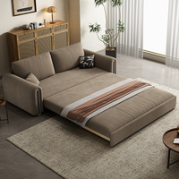 Canapé-lit convertible moderne en tissu avec rangement sous le siège pour salon, appartement, chambre d'amis