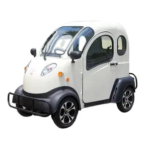 EEC 4 Wheel Smart 4 Sitz Auto Hochgeschwindigkeits-LED-Kamera Stahl Leder Single White 20 Automatic PICKUP J4 Electric Cabin Car