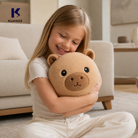 Ballon de plage gonflable en peluche populaire et très vendu, jouet en peluche doux à visage de dessin animé pour enfants et adultes, idéal pour les activités de plein air