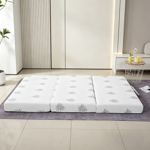 <span class=keywords><strong>Matelas</strong></span> de voyage moderne à trois couches, <span class=keywords><strong>housse</strong></span> amovible, tissu microfibre respirant, <span class=keywords><strong>matelas</strong></span> en mousse, adapté aux campeurs en chambre à coucher - Product Image 5