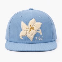 Casquette Trucker en Velours Côtelé Brodé Chenille avec Logo Personnalisé, Style Vintage, Dos en Maille, Unisexe pour Adultes, Vente en Gros