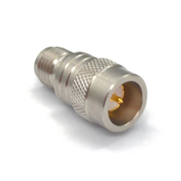 Adaptateur coaxial RF QS MA/S MA-JKAG1 50 Ohm 10MHz-18GHz en acier inoxydable mâle/femelle pour communication haute fréquence VSWR 1.15:1