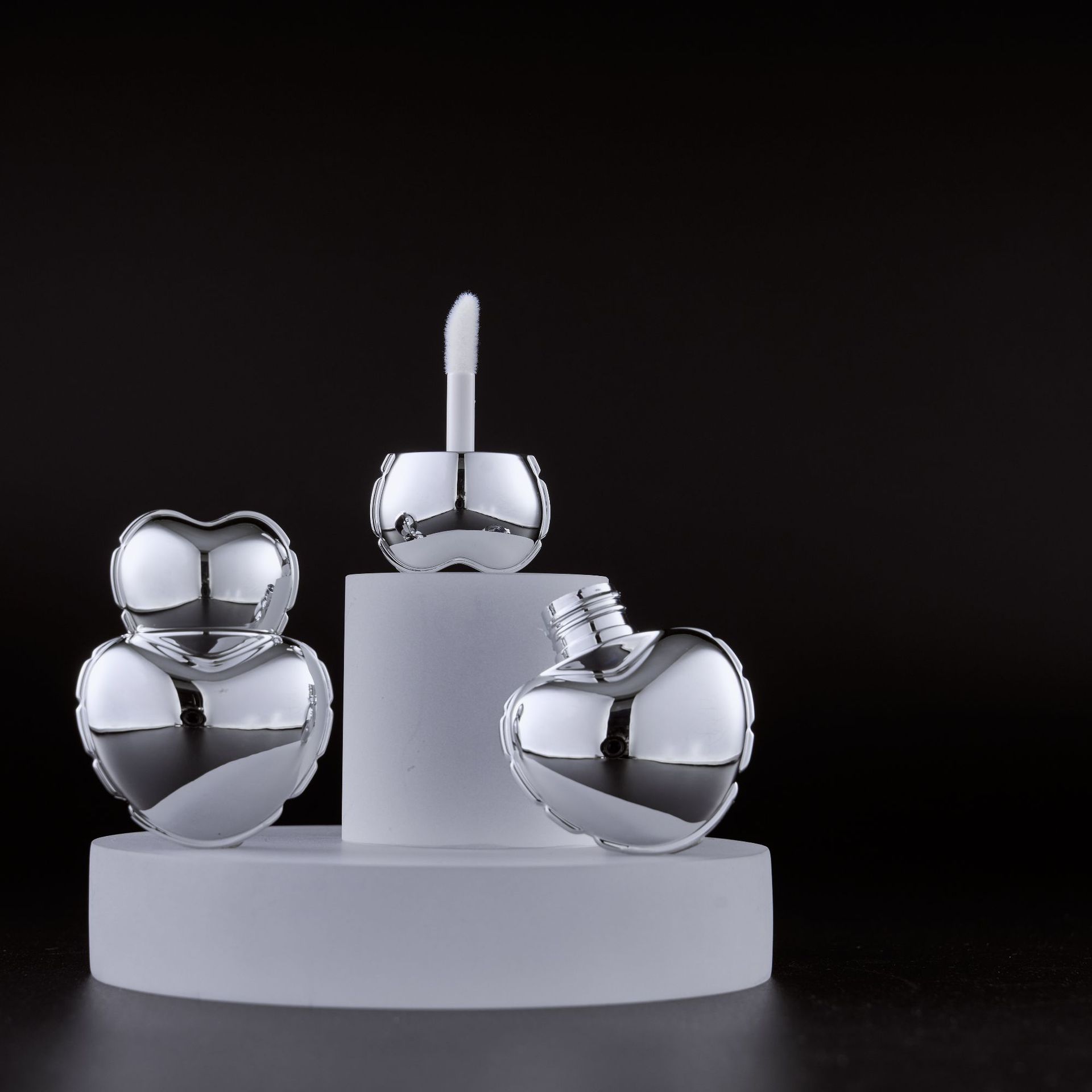 heart shape lip gloss empty