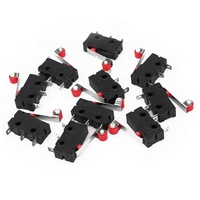KW12-3 AC 250V 5A très sensible SPDT 1NO 1NC Micro interrupteur 2/3 broches interrupteur de fin de course avec bras de tige de rouleau
