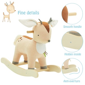 Caballito <span class=keywords><strong>Mecedor</strong></span> de <span class=keywords><strong>Peluche</strong></span> para Niños, Juguete de <span class=keywords><strong>Peluche</strong></span> de Ciervo, Silla Mecedora de Ciervo, Suministro de Fábrica - Product Image 5