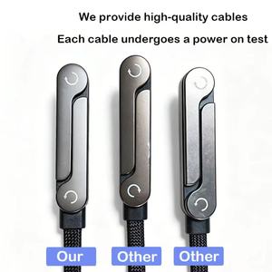 Nuevo Cable de Carga Rápida de 240W 2026 con Soporte para <span class=keywords><strong>Teléfono</strong></span>, Trenzado de Nylon, USB-C Tipo-C PD3.1, Chip E-MARKER, para iPhone 17, Cámara, Cobre Puro - Product Image 4