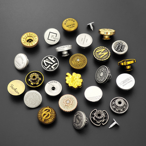 KUNSHUO Bouton Usine Logo Personnalisé Denim Alliage de Zinc Zamac et Rivets costume métal jean pantalon bouton arrière pour jean - Product Image 3