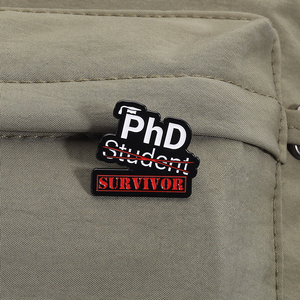 Phd Life Emaille Pin Forschungs modus auf Student Brosche Revers Abzeichen Abschluss saison Schmuck Geschenk für Freunde - Product Image 3