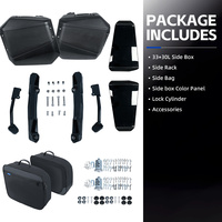 Sacoche latérale rigide PP 33L+30L avec antivol pour moto Honda NT1100 – Vente directe usine pour rénovation/amélioration