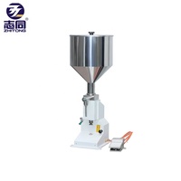 Machine de remplissage de lotion liquide portable manuelle ZT-A03 moteur à bas prix pour jus chimique nourriture boisson eau boîtes de verre en plastique