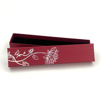 Boîte cadeau pour bracelet avec couvercle et base en carton rigide, logo personnalisé