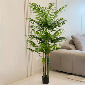 Grand palmier artificiel en PVC, <span class=keywords><strong>plante</strong></span> en pot pour la <span class=keywords><strong>d</strong></span>écoration de la maison et du bureau, ornement tropical durable de haute qualité - Product Image 3