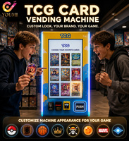 Máquina Expendedora de Cartas Coleccionables (TCG) Mini, Montada en la Pared, con Control Remoto y Lector de Tarjetas, Popular en Estados Unidos, para la Venta de Paquetes de Cartas Pokémon