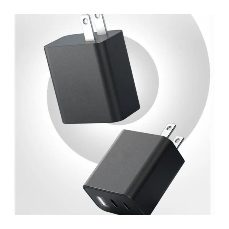 Wholesale PD 65W Travel wall charger for iphone, EU US UK plug Dual Type c Mobile Phone wall Adapter
