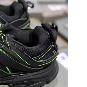 Men Women Track Style Chunky Sneakers Black Fluorescent Green Mesh Casual <b>Shoes</b>, Multi-layer Streetwear Dad <b>Shoes</b> - Product Image 2