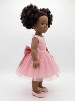 Poupée réaliste en vinyle de 18 pouces, fille afro-américaine à cheveux bouclés, pour collection, cadeau, vente en gros, OEM personnalisé