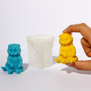 Molde de Silicona para Velas con Forma de Gato - Kit para Hacer Velas 3D Realistas de Gatitos, Regalo para Amantes de los Animales - Product Image 5