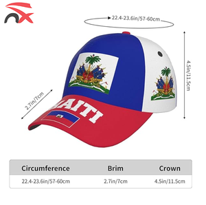 Gorra de Béisbol Unisex con la Bandera de Haití, Cómoda para el Sol, para Uso Diario, Casual, Viajes y Deportes - Product Image 6