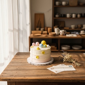 SunShine - Bases Redondas de Papel para Pastel con Diseño de Mármol de 12 y 14 Pulgadas, Herramientas para Decoración de Pasteles - Product Image 1