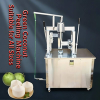 Machine à peler la noix de coco entièrement automatique et manuelle pour usage commercial, pour noix de coco fraîches, vertes et tendres