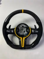 Volant sport en cuir et fibre de carbone à 3 branches pour E36 pour voitures F10/F18/F11/F12/F30-F35/F20/E90/X1-X6/M2-M6