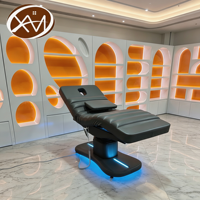 Table de massage électrique moderne de luxe, lit d'esthéticienne motorisé, chaise de spa, lit facial, lit de salon de beauté, lit pour extensions de cils, lit de gym