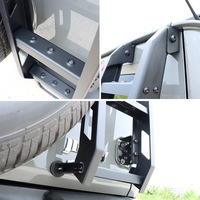 JOP4X4 2 portes 19-24 aluminium noir Installation facile tout-terrain voiture hayon échelle latérale Suzuki 4th Gen Jimny Sierra JB64 JB74 JC74