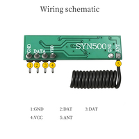 Modul Penerima Nirkabel Rf Jarak Jauh 433MHz Konsumsi Daya Rendah Modul Penerima Sensitivitas Tinggi Superheterodyne Grosir