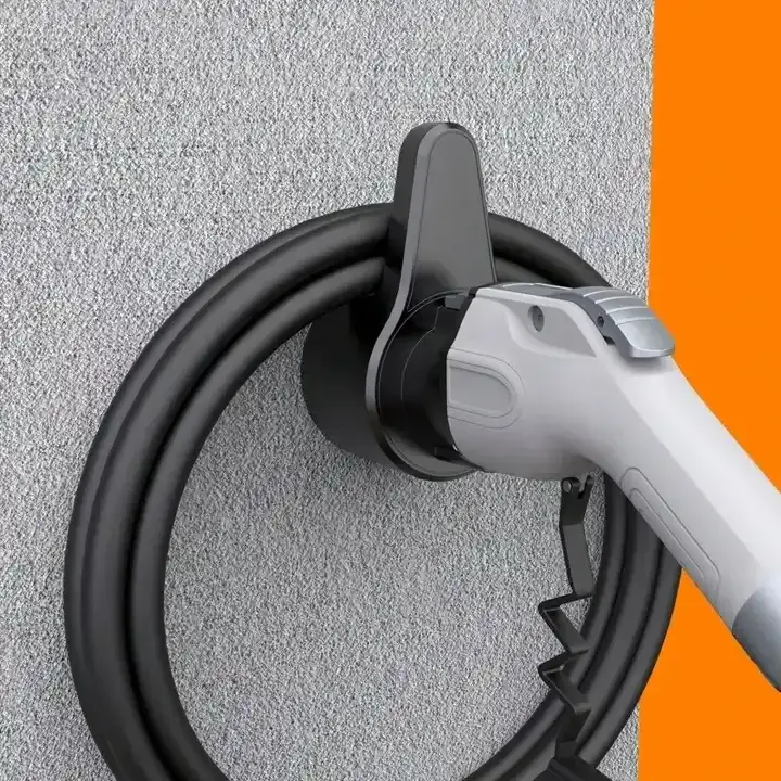 EV carregador titular parede conector coldre carro elétrico cabo organizador bocal doca montagem para Tesla tipo 2 GBT J1772 EVSE carregamento