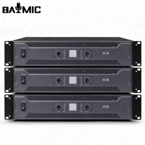 AOSHEN Serie X X4/X6/X8 Amplificador de Potencia Trasero Profesional de Dos Vías de 400W, 600W, 800W de Alta Potencia - Product Image 1