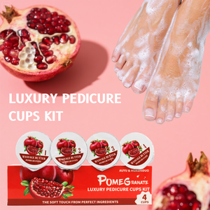 Juego de pedicura al por mayor, kit para el cuidado de los <span class=keywords><strong>pies</strong></span> 4 en 1, sal marina, azúcar, exfoliante, máscara de barro, mantequilla de <span class=keywords><strong>masaje</strong></span>, <span class=keywords><strong>Granada</strong></span> en casa, pedicura, SPA para <span class=keywords><strong>pies</strong></span> - Product Image 3