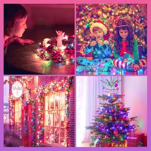 Multi-Color Copper Twinkling Christmas Lights with App Control for Outdoor Holiday <b>Decorative</b> <b>Lighting</b> - Product Image 6