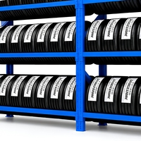 Étagère de stockage de pneus en acier, étagère de rangement multi-niveaux pour entrepôt, étagère robuste détachable pour garage, atelier de réparation