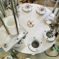 Machine de remplissage et de scellage de gobelets en plastique Langtai Haute efficacité Rotative pour la pâte, le lait fermenté, le yaourt Machine d'emballage